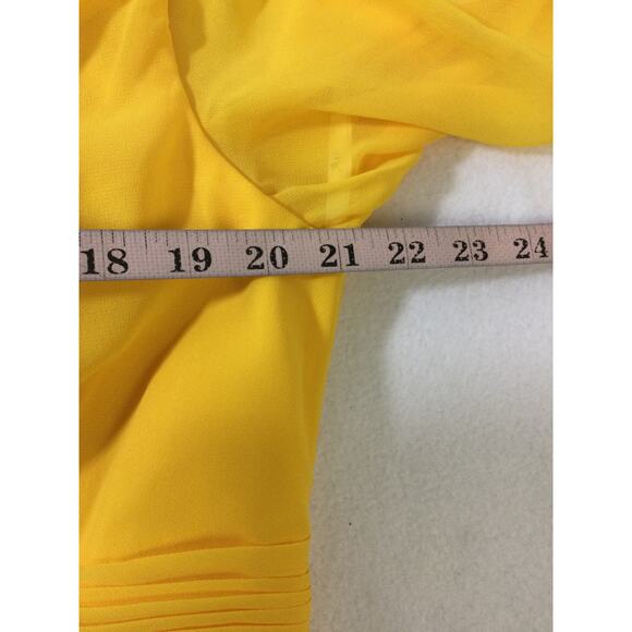 AW BRIDAL 16 2X plus mustard yellow Polly bridesmaid formal maxi dress NEW 0b10 - Picture 6 of 9